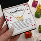 Soulmate Necklace Gift for Wife – Heart Pendant Box