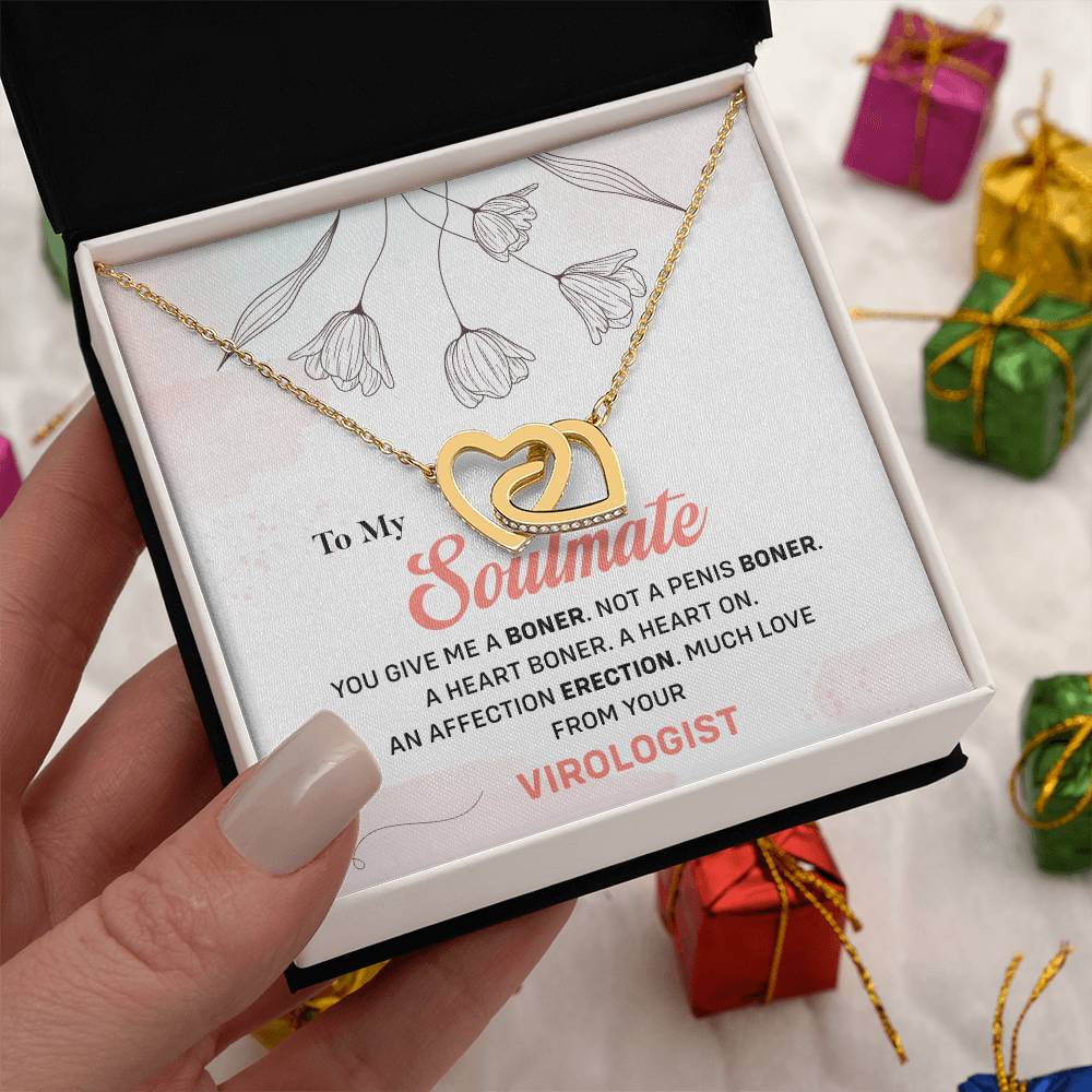 Virologist to Soulmate Funny Necklace Gift