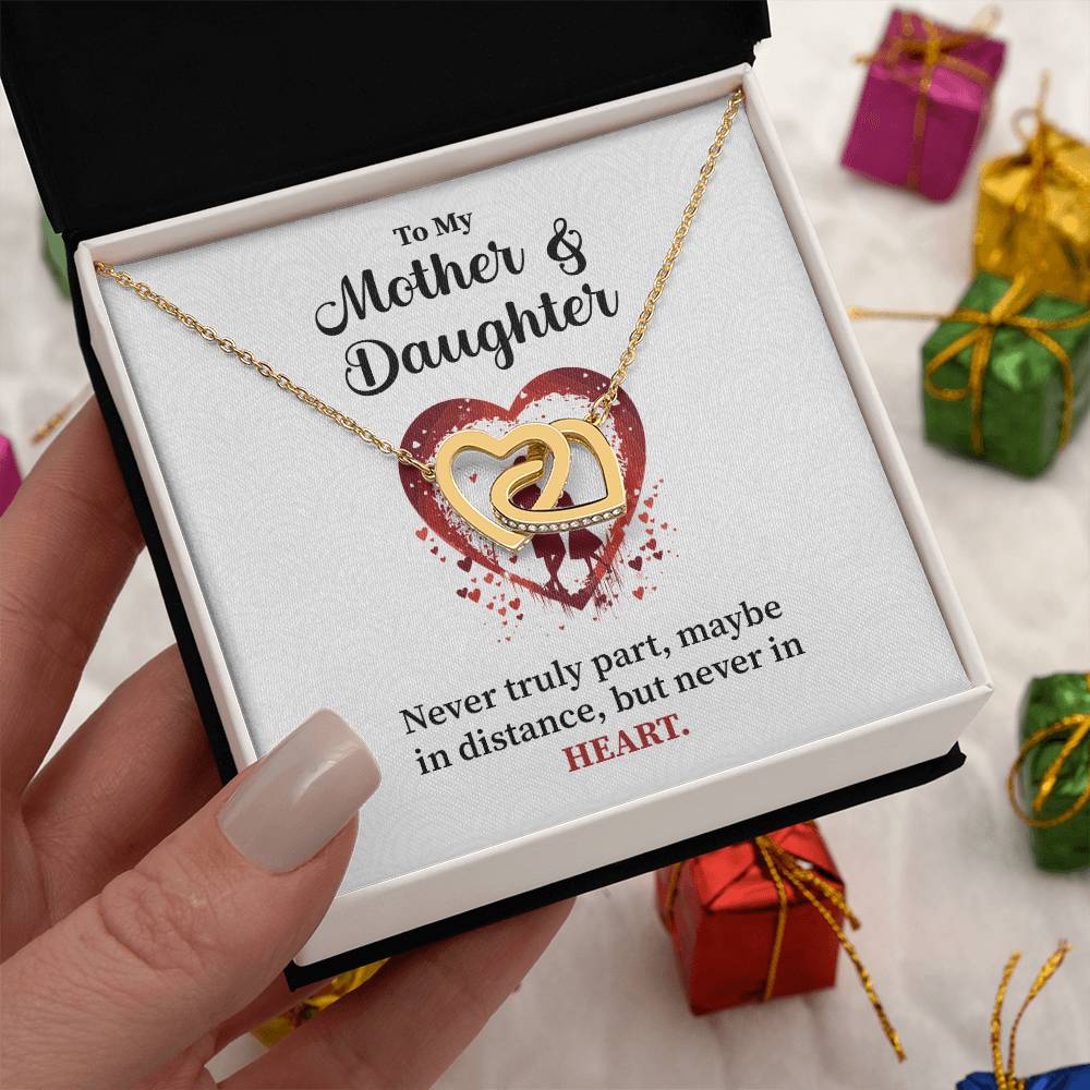 Mother Daughter Necklace Gift – With Message Card