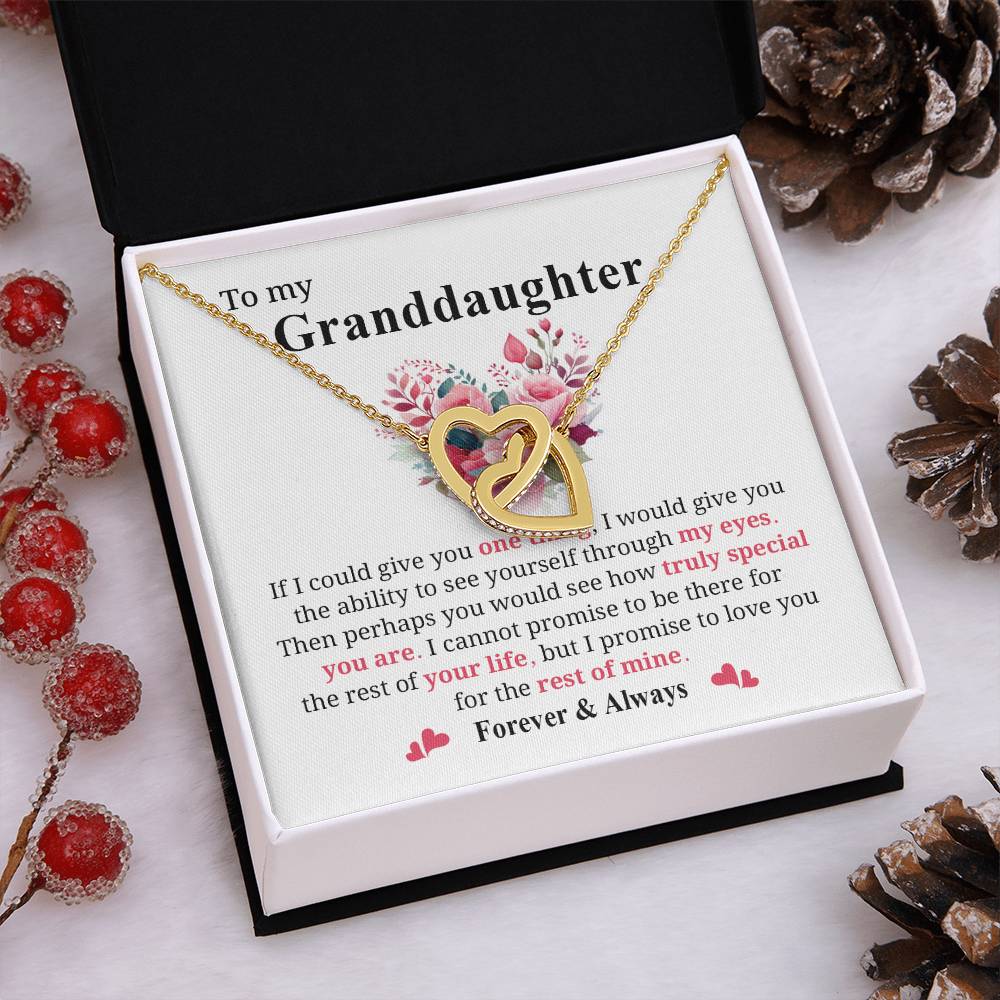 Granddaughter Jewelry Gift with Heartfelt Message Card