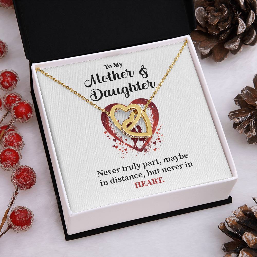 Mother Daughter Necklace Gift – With Message Card