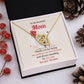 Mom Necklace from Daughter – Gift Box Message Card