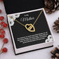 Mother Necklace Gift from Son with Message Card