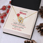 Mom Necklace from Daughter – Gift Box Message Card