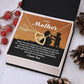 Son to Mother Necklace Gift with Family Message
