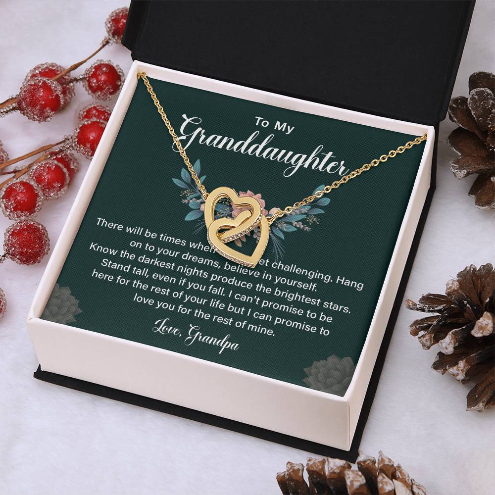Granddaughter Necklace from Grandpa With Gift Box