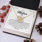 Inspirational Mom Necklace Gift with Message Card Box