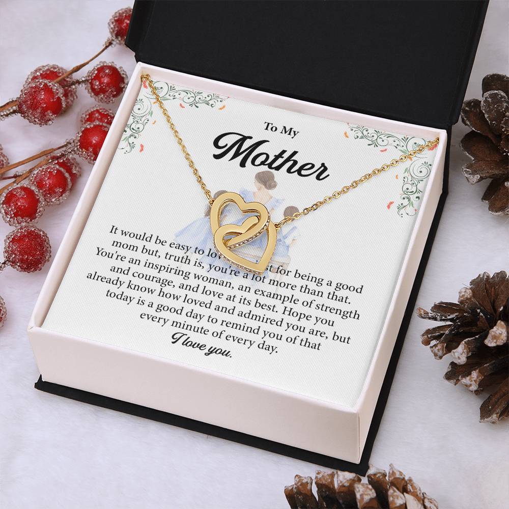 Inspirational Mom Necklace Gift with Message Card Box