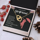 To My Beautiful Girlfriend Necklace – Gift with Message Card