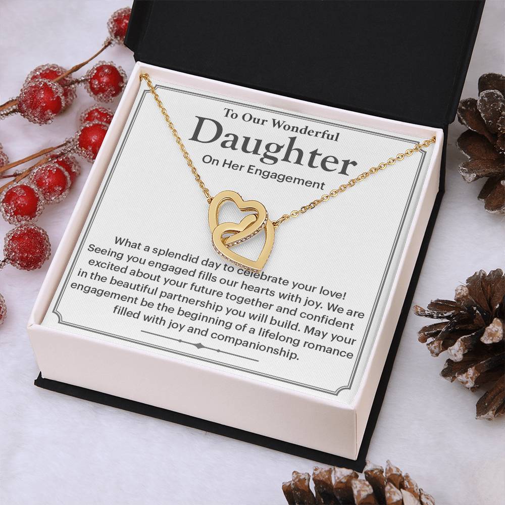 To Our Wonderful Daughter Daughter Engagement Necklace Engagement Gift For Daughter Sentimental Gift For Daughter’s Engagement Jewelry Gift For Daughter’s Engagement Wedding Journey Gift For Daughter Jewelry Gift For Daughter Special Engagement Gift