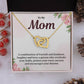Mom Necklace Gift for Mother – With Message Card