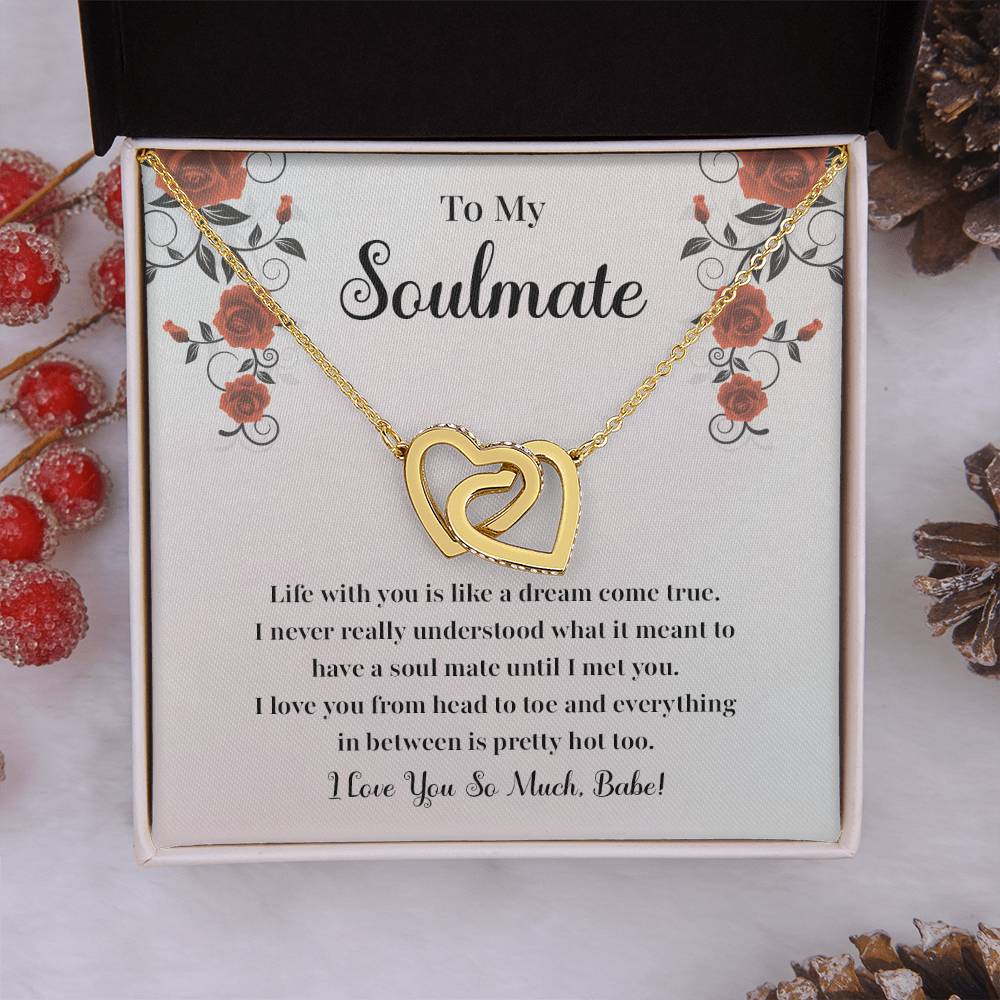 Soulmate Necklace Gift for Her with Jewelry Box