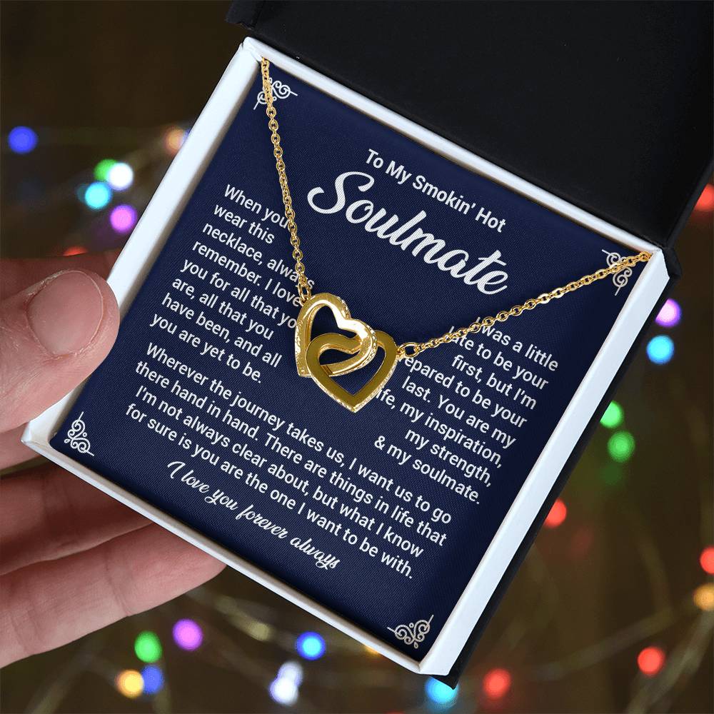 Funny Soulmate Necklace Gift for Her with Gift Box