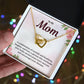 Mom Necklace Gift for Mother – With Message Card
