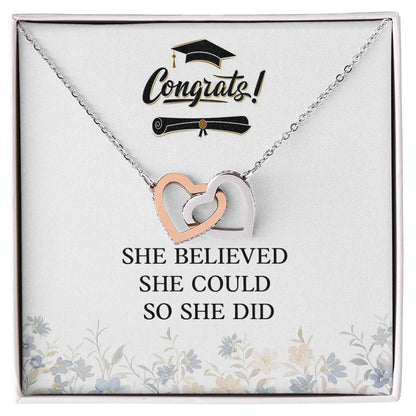 Graduation Necklace Gift – She Believed She Could