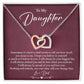 Daughter Necklace from Dad Message Card Gift Box