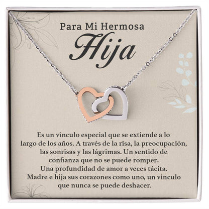 Collar Para Mi Hermosa Hija – Vínculo Eterno de Madre e Hija
