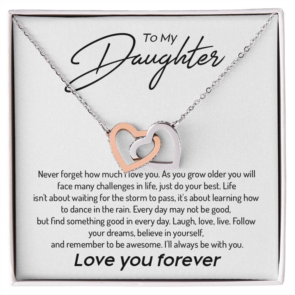 Daughter Necklace from Parent – Inspirational Love You Forever Gift