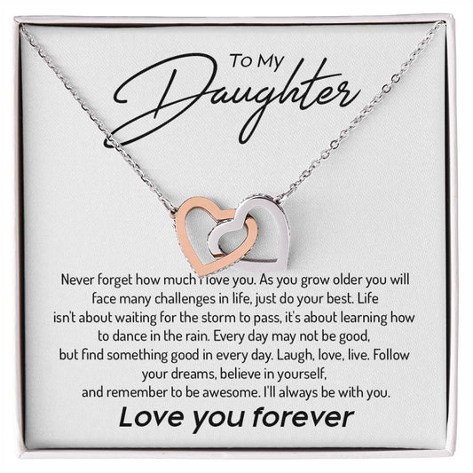 Daughter Necklace from Parent – Inspirational Love You Forever Gift