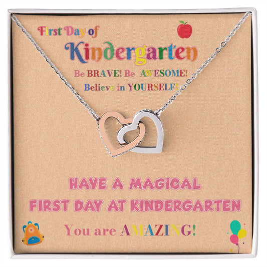 First Day Of Kindergarten Necklace Gift First Day Of Kindergarten Gift Kindergarten Necklace Be Brave Necklace Magical First Day Necklace Sentimental Jewelry For Kids Special Gift For New Learners Unique Gift For Kindergarteners Joyful Journey Necklace