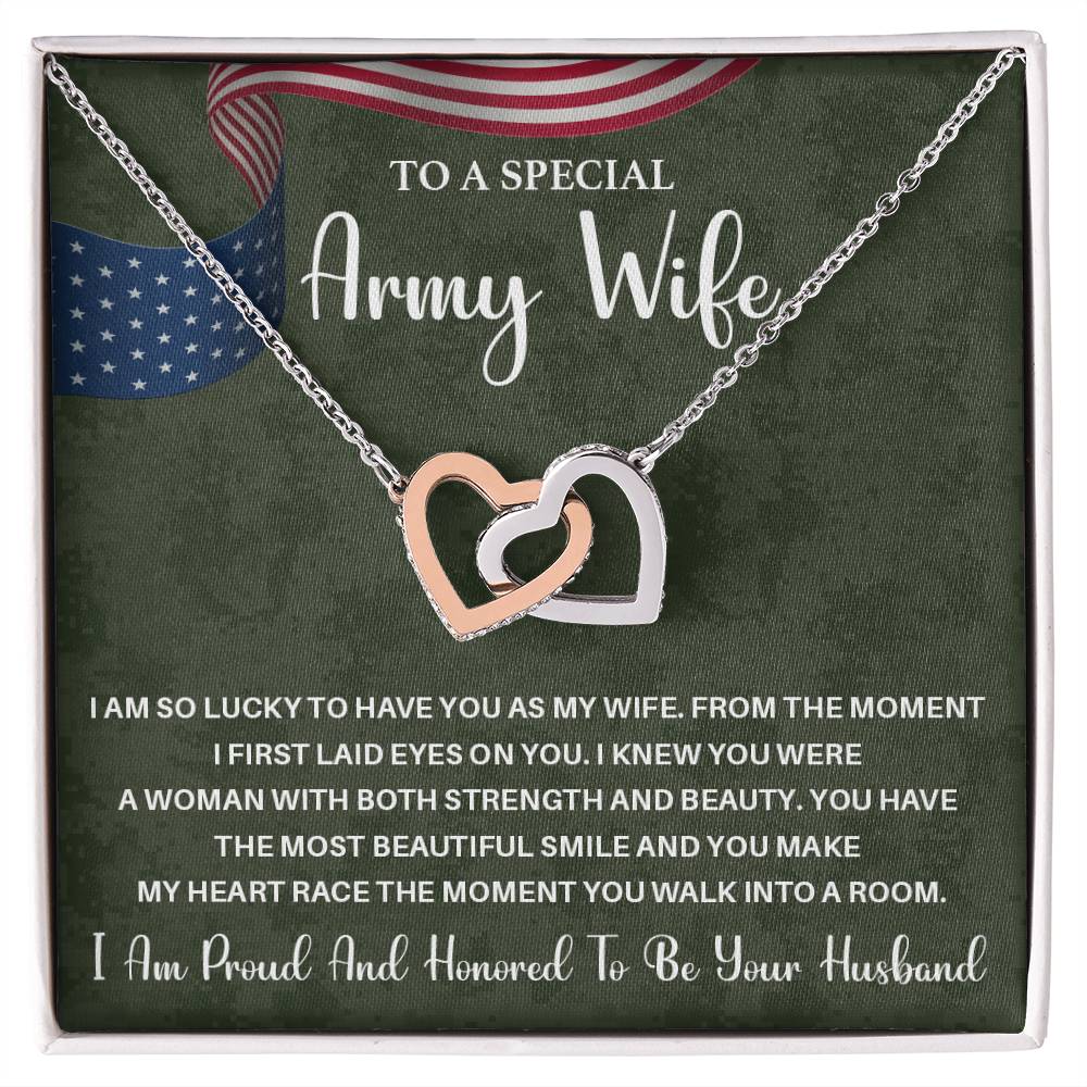Army Wife Gift from Husband – With Message Card