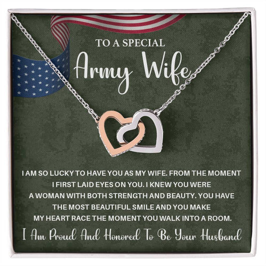 Army Wife Gift from Husband – With Message Card