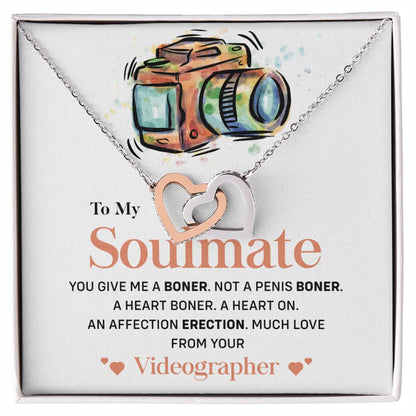 Videographer to Soulmate Funny Necklace Gift