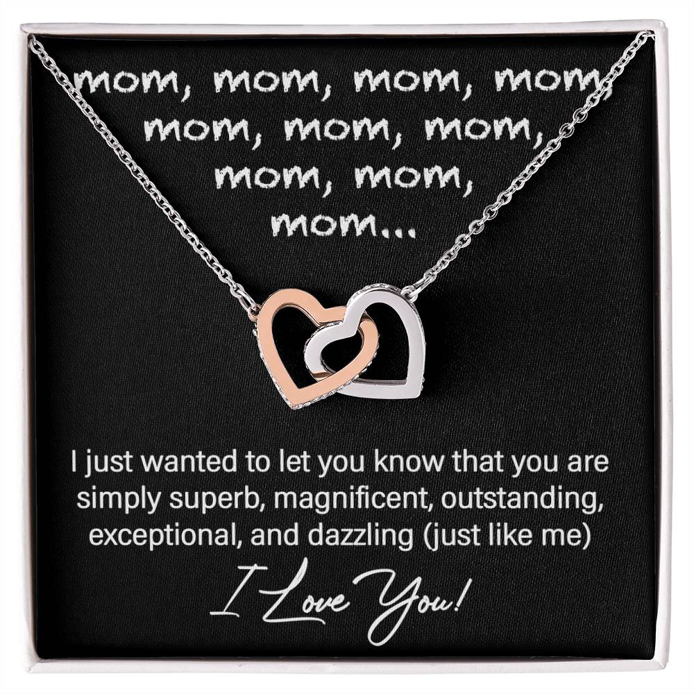 Humorous Necklace for Mom – Playful Gift with Funny Message Card