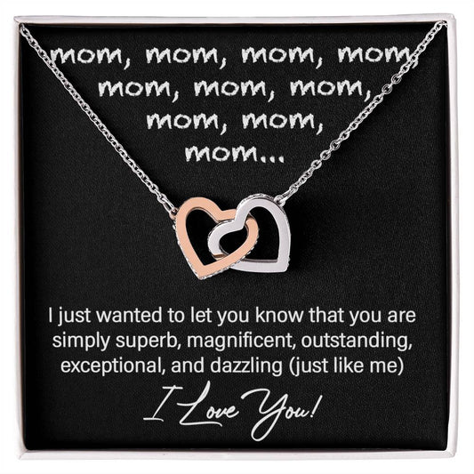 Humorous Necklace for Mom – Playful Gift with Funny Message Card
