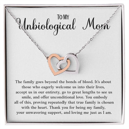 Gift Necklace for Unbiological Mom – From Daughter with Love