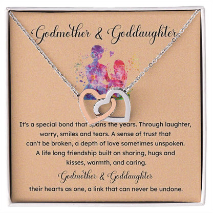 Godmother & Goddaughter Necklace – Gift with Message Card