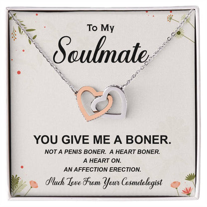 Funny Soulmate Necklace from Cosmetologist Gift