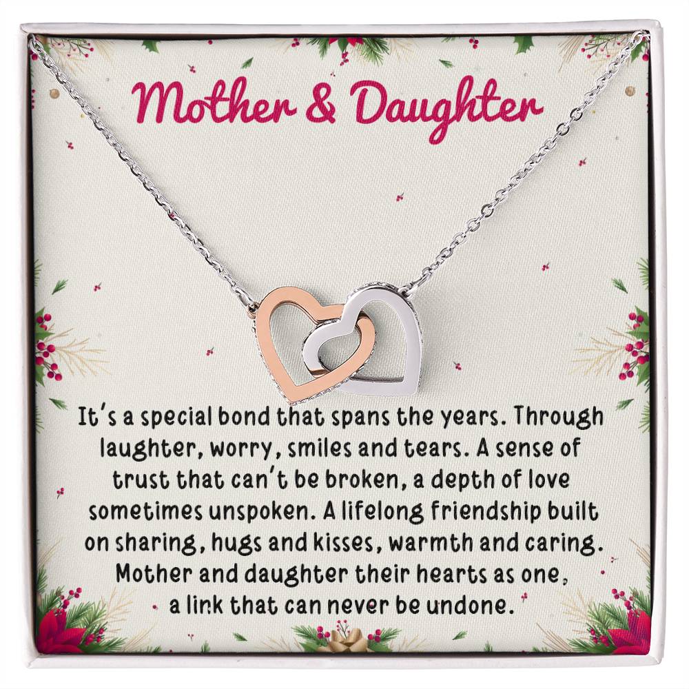 Mother And Daughter Its A Special Bond That Spans The Year, Christmas necklace