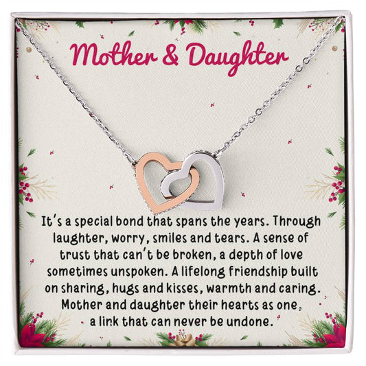 Mother And Daughter Its A Special Bond That Spans The Year, Christmas necklace