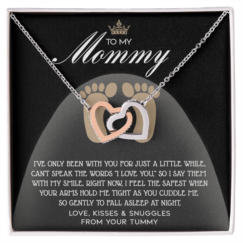 Pregnancy Necklace Gift for Mom from Bump with Sentimental Card