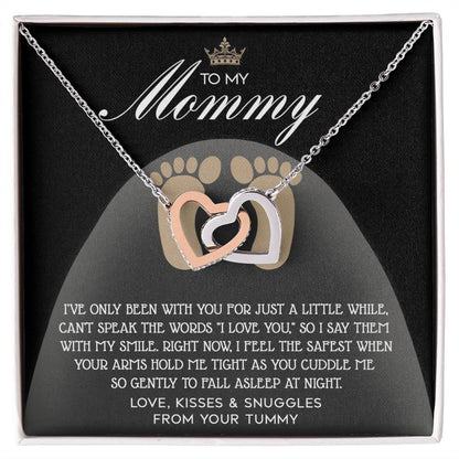 Pregnancy Necklace Gift for Mom from Bump with Sentimental Card