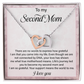 Second Mom Necklace Gift from Stepchild – Sentimental Jewelry for Bonus Mom, Stepmom, Mother Figure