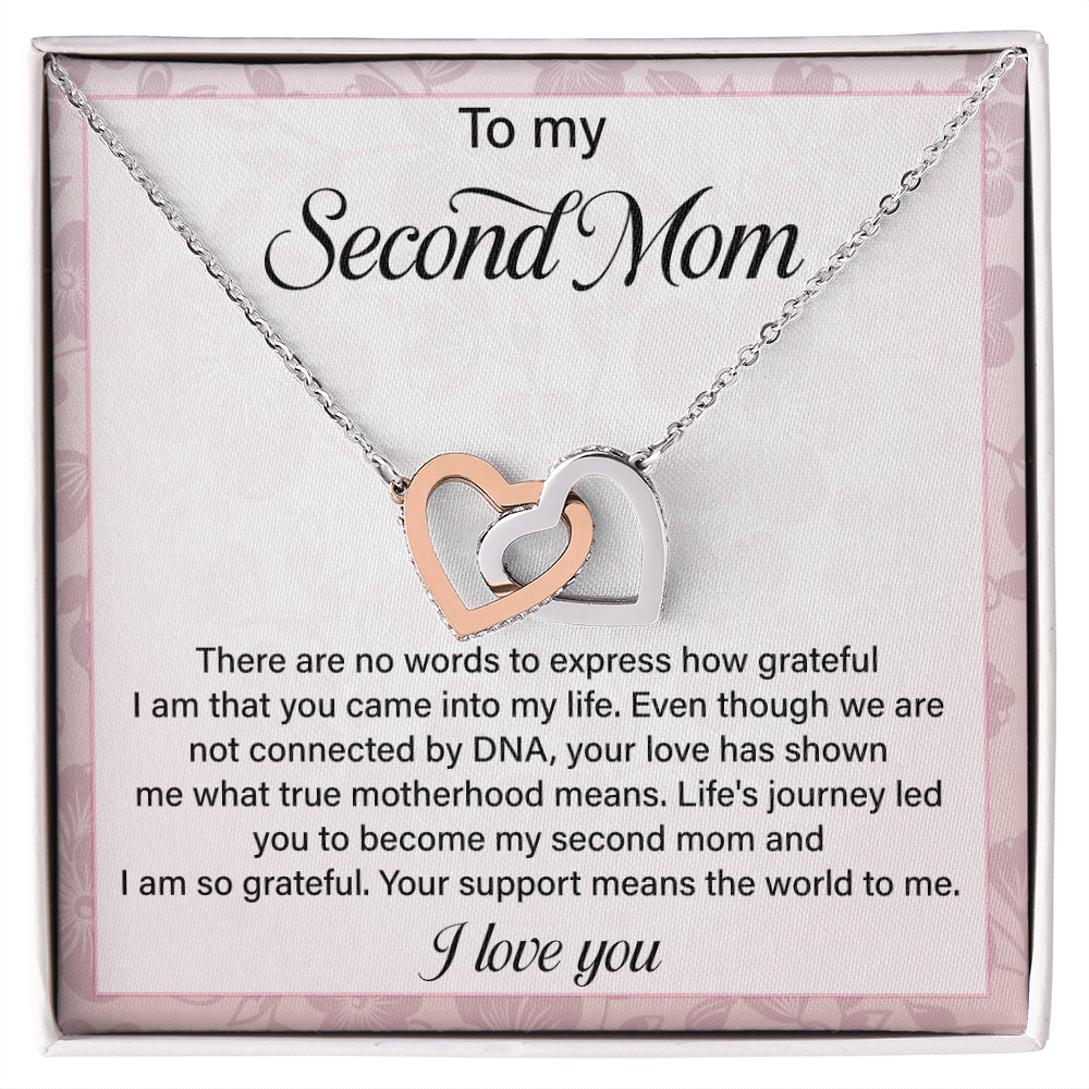 Second Mom Necklace Gift from Stepchild – Sentimental Jewelry for Bonus Mom, Stepmom, Mother Figure