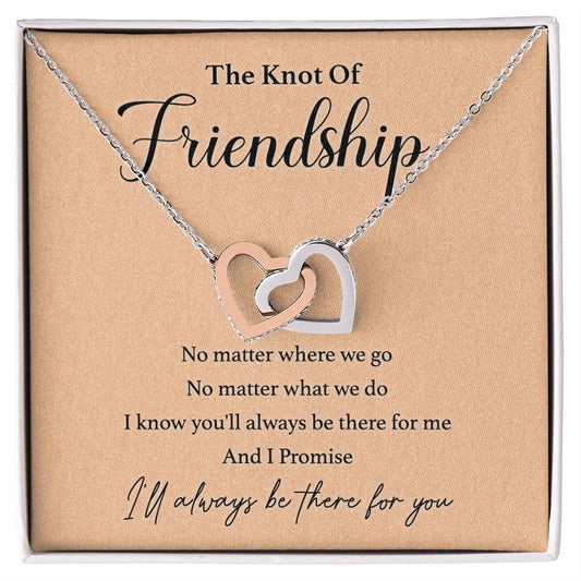 Friendship Knot Necklace Sentimental Gift For Best Friends Knot Of Friendship Necklace Gift For Best Friend’s Loyalty Necklace With Friendship Message Jewelry For Friendship And Loyalty Sentimental Gift For Close Friends Knot Of Friendship Promise Gift