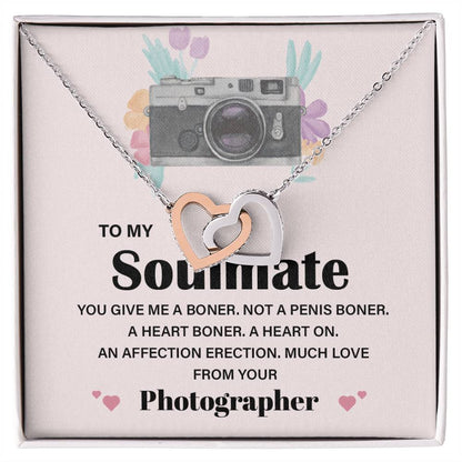 Photographer to Soulmate Funny Necklace Gift