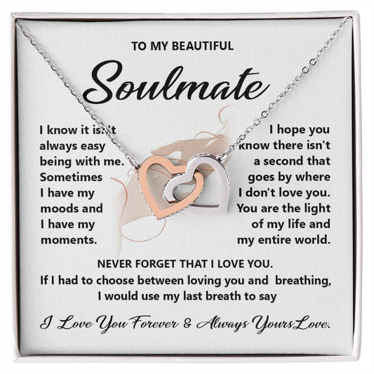 Soulmate Gift for Her with Forever Love Message Card