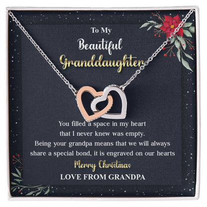 Holiday Gift for Granddaughter from Grandpa – Heart Necklace