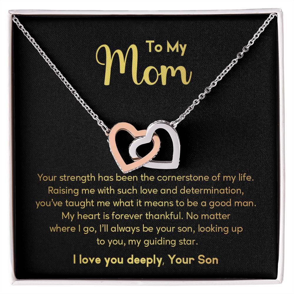 Mom Necklace from Son – Guiding Star Message Card Gift