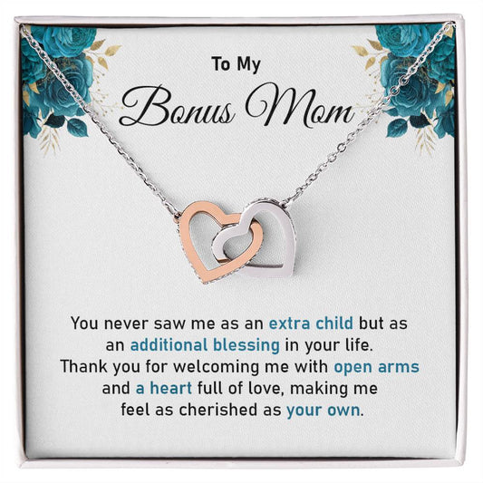 Bonus Mom Appreciation Necklace with Heartfelt Gift
