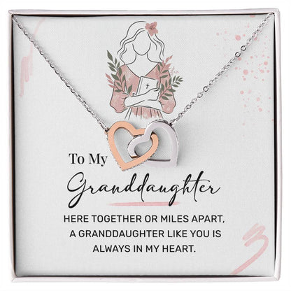 Granddaughter Necklace Gift – Heartfelt Message Card Inside