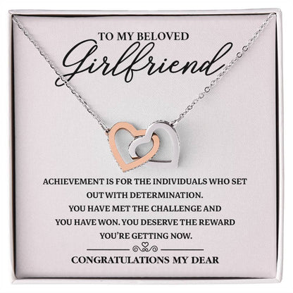 Graduation Necklace Gift for Girlfriend with Card