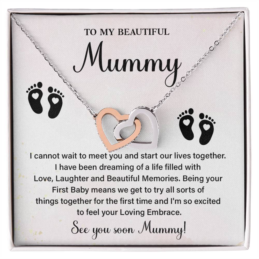 See You Soon Mummy Necklace – First Baby Gift