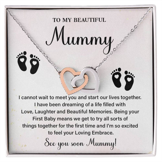 See You Soon Mummy Necklace – First Baby Gift