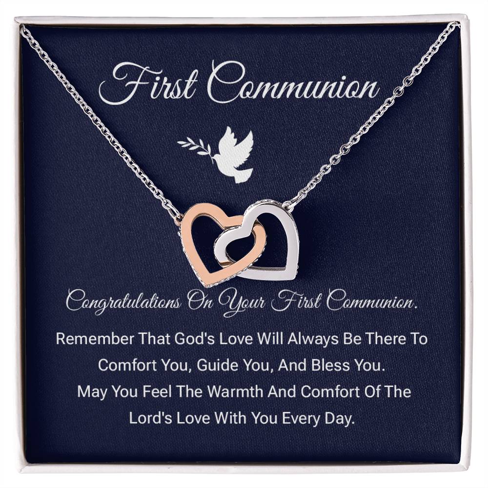 First Communion Necklace Gift – Religious Keepsake for Girls