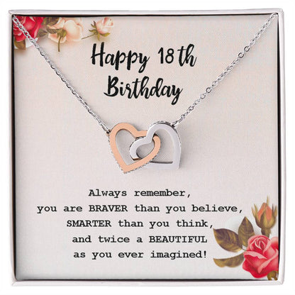 18th Birthday Necklace Gift – Heart Pendant Box